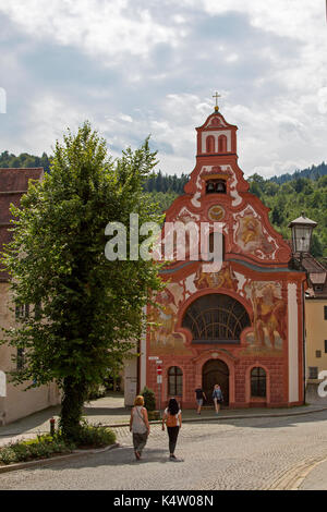 Der Heilige Geist Krankenstation Kirche in Füssen, Bayern. Stockfoto