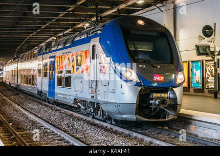 Der SNCF-Bahnhof von Cannes, Cote d'Azur, Frankreich Stockfoto