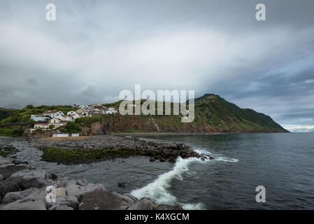 Panorama Povoação, Sau Miguel, Azoren Portugal Stockfoto