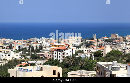 Die alten Gegend von batroun an der libanesischen Küste Stockfoto