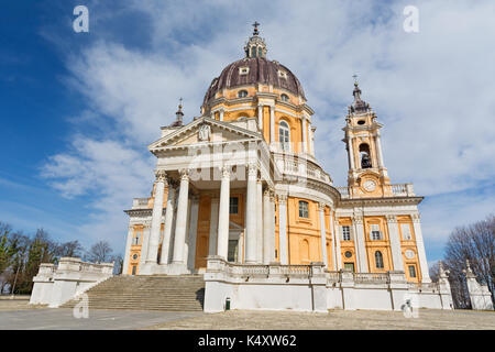 Torino - der Kirche Basilica di Superga. Stockfoto