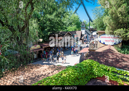 Freizeitpark Gardaland in Italien Stockfoto