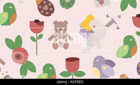 Vector Icons der verschiedenen Spielwaren Stock Vektor