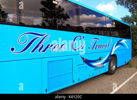 Drei C's Travel, Coach, Trainer, Tagesausflüge, Reise, Ausflug, Ausflüge, Reisen unternehmen, Unternehmen, Urlaub, Urlaub, Verkehr, England, Großbritannien Stockfoto