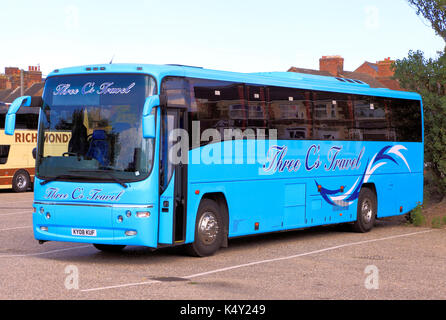 Drei C's Travel, Coach, Trainer, Tagesausflüge, Reise, Ausflug, Ausflüge, Reisen unternehmen, Unternehmen, Urlaub, Urlaub, Verkehr, England, Großbritannien Stockfoto