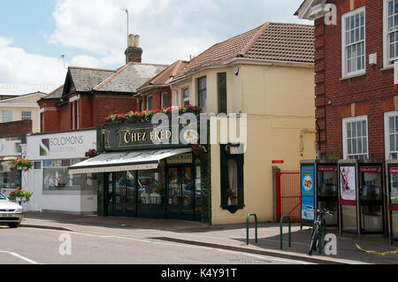 Seamoor Straße in die Westbourne, Poole, Dorset Stockfoto