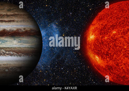 Sonnensystem - Jupiter. Es ist der größte Planet im Sonnensystem.