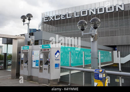 London, Großbritannien. 7. Sep 2017. Die ExCel-Center wird Gastgeber der DSEI Arme nächste Woche. Credit: Mark Kerrison/Alamy leben Nachrichten Stockfoto