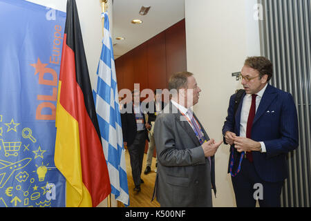 Brüssel, Belgien. 04 Sep, 2017. DLD Europa 17, Vertretung des Freistaates Bayern bei der Europäischen Union, 4. September 2017. Freie Presse Bild © mélanie Wenger/Picture Alliance für DLD | Verwendung weltweit/picture Alliance Quelle: dpa/Alamy leben Nachrichten Stockfoto