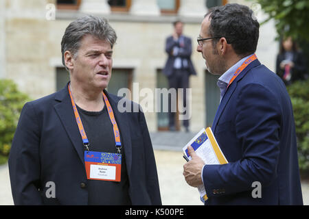 Brüssel, Belgien. 04 Sep, 2017. Andrew Keen, FutureCast DLD Europa 17, Vertretung des Freistaates Bayern bei der Europäischen Union, 4. September 2017. Freie Presse Bild © Pablo Garrigos/Picture Alliance für DLD | Verwendung weltweit/picture Alliance Quelle: dpa/Alamy leben Nachrichten Stockfoto