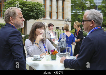 Brüssel, Belgien. 04 Sep, 2017. DLD Europa 17, Vertretung des Freistaates Bayern bei der Europäischen Union, 4. September 2017. Freie Presse Bild © Pablo Garrigos/Picture Alliance für DLD | Verwendung weltweit/picture Alliance Quelle: dpa/Alamy leben Nachrichten Stockfoto