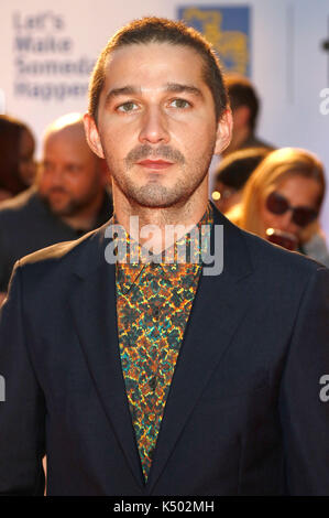 Toronto, Kanada. 07 Sep, 2017. Shia labeouf die Teilnahme an der "Borg/mcenroe 'Premiere während der 42 Toronto International Film Festival bei Thomson Hall am 07 September, 2017 in Toronto, Kanada Kredit: geisler - fotopress/alamy leben Nachrichten Stockfoto