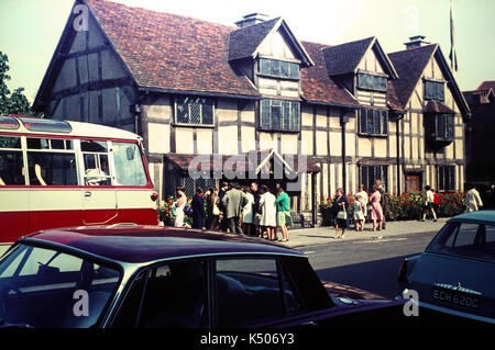 Vintage Foto von William Shakespeares Geburtsort Stockfoto