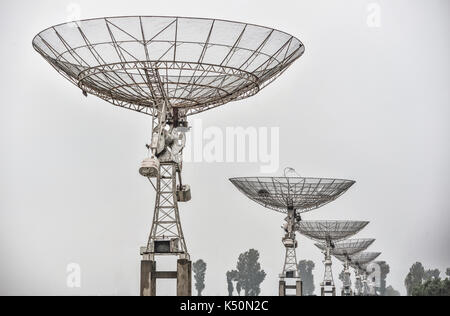 Radio Telescope Array Stockfoto