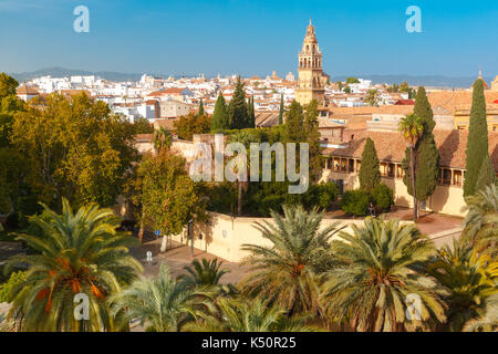Blick auf die Mezquita von Alcazar in Cordoba, Spanien Stockfoto