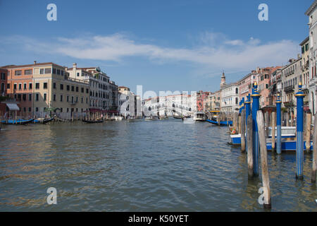 RA Reise in die antike Stadt von Venedig, Romantisches Wochenende im Meer, malerische Gebäude, Kanäle und Wasserwege Stockfoto