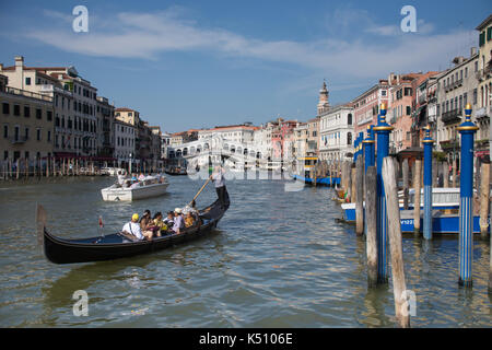 RA Reise in die antike Stadt von Venedig, Romantisches Wochenende im Meer, malerische Gebäude, Kanäle und Wasserwege Stockfoto