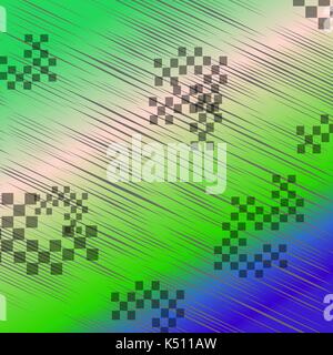 Glitch Pixel Textur. Fernsehen Fail Signal Stock Vektor