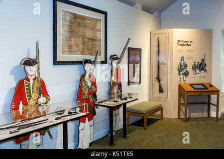 Georgia, St. Simons Island, National Park Service, Fort Frederica National Monument, archäologische Stätte, Besucherzentrum, Erlebnisausstellung, USA United Stockfoto