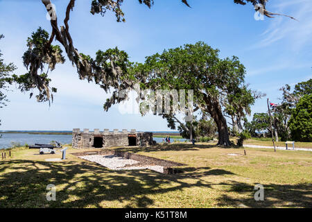 Georgia, St. Simons Island,National Park Service,Fort Frederica National Monument,archäologische Stätte,Ruinen,USA USA USA Amerika Nordamerika Stockfoto