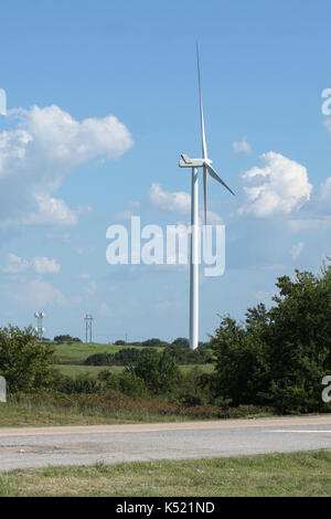 Windenergieanlagen in Oklahoma Stockfoto