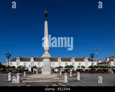 Hauptplatz, Praca Marques de Pombal, in Vila Real de Santo Antonio, Algarve, Portugal Stockfoto