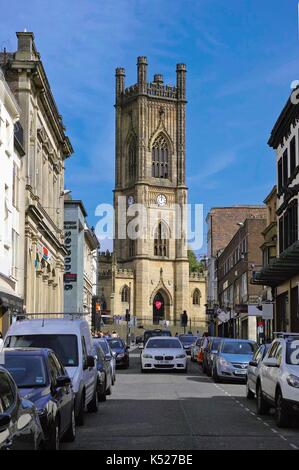 St Lukes, die zerbombte Kirche, Liverpool City Centre. Erbaut zwischen 1811-1832 von John Foster SNR und Sohn. Entkuttet in 1941 Blitz. Jetzt ein Kriegsdenkmal. Stockfoto