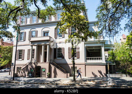 Savannah Georgia, Juliette Gordon Low Historic District, Geburtsort, Hausmuseum, außen, Fassade, USA USA USA USA Amerika Nordamerika, GA170512068 Stockfoto