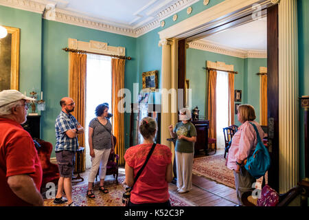 Savannah Georgia, Juliette Gordon Low Historic District, Geburtsort, Haus Häuser Museum, innen, Führung, Malerei, Porträt, Wohnzimmer, Erwachsener Stockfoto