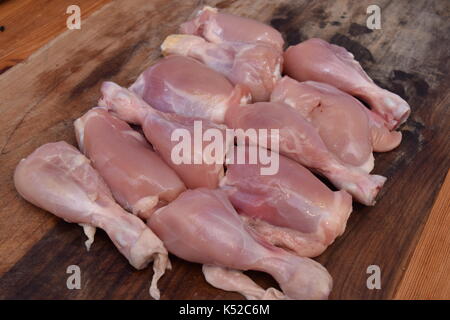 Nahaufnahme von rohem Huhn Stockfoto