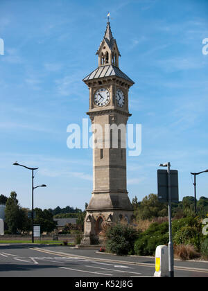 Prinz Albert Memorial Clock auf dem Platz, Barnstaple, Devon, Großbritannien Stockfoto