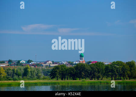Blick auf die Kirche St. Cosmas und Damian in Brusyany Stockfoto