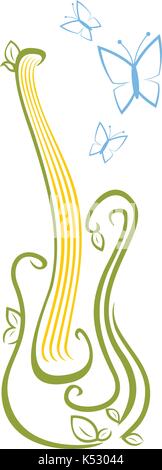 Gitarrenmusik Stock Vektor