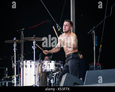 Die Rock Band Sklaven spielen die siegreichen Music Festival in Portsmouth Stockfoto