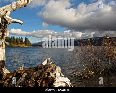 Winter in Big Bear Lake, Kalifornien Stockfoto