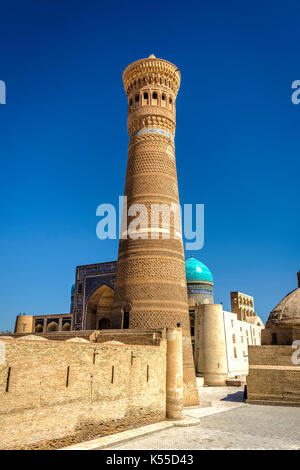 Kalyan Minarett und Kalyan Moschee, Buchara, Usbekistan Stockfoto