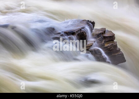 Athabasca Falls in Jasper Nationalpark, Kanada Stockfoto
