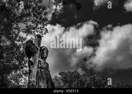 Grabstein Denkmäler, Friedhof rakowicki, Krakau, Polen. Stockfoto