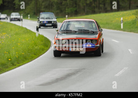 Brilon, Deutschland - 13. Mai 2017: Oldtimer Sauerland Round trip Opel Manta Stockfoto