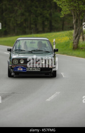 Brilon, Deutschland - 13. Mai 2017: Oldtimer Sauerland Round Trip VW Golf GTI Stockfoto