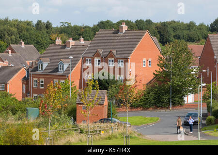 Gehäuse Entwicklung bei Lawley Dorf, Telford, Shropshire, Großbritannien Stockfoto