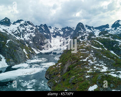 Die trollfjord in der Lofoten, Norwegen Stockfoto