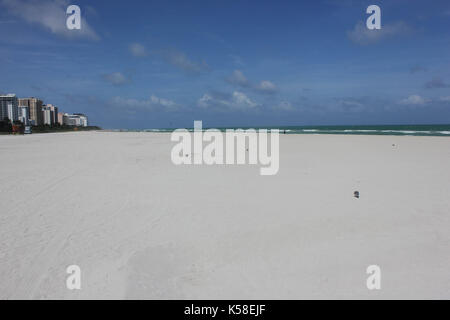 Miami Beach, Verlassen, vor Hurrikan Irma, 8. September 2017 Stockfoto