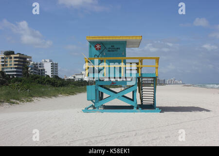 Miami Beach, Verlassen, vor Hurrikan Irma, 8. September 2017 Stockfoto