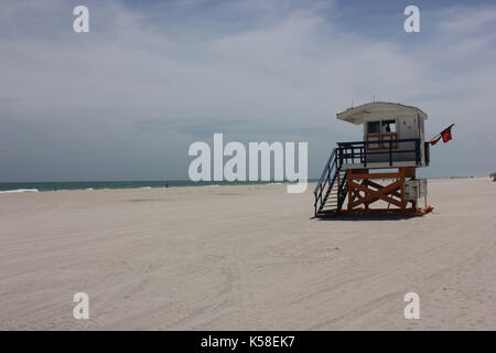 Miami Beach, Verlassen, vor Hurrikan Irma, 8. September 2017 Stockfoto
