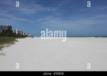 Miami Beach, Verlassen, vor Hurrikan Irma, 8. September 2017 Stockfoto