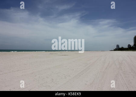 Miami Beach, Verlassen, vor Hurrikan Irma, 8. September 2017 Stockfoto