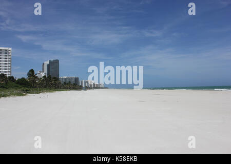 Miami Beach, Verlassen, vor Hurrikan Irma, 8. September 2017 Stockfoto