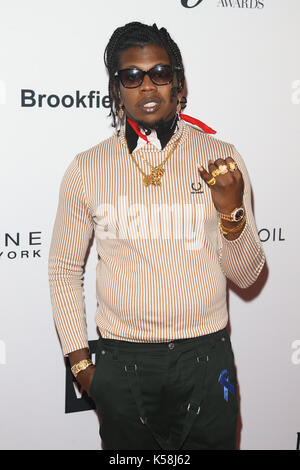 New York, Vereinigte Staaten. 08 Sep, 2017. Rapper Trinidad James nimmt an den Alltag der vorderen Zylinderreihe Fashion Media Awards im Four Seasons Hotel New York Downtown am 8. September 2017 in New York, NY, USA. Credit: AKPhoto/Alamy leben Nachrichten Stockfoto