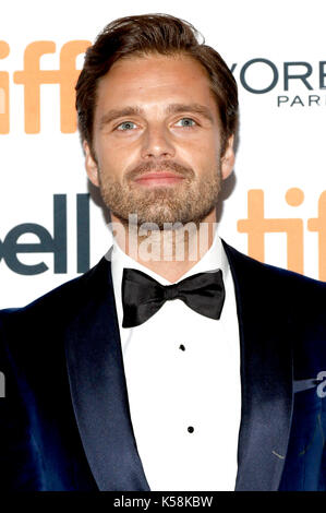 Toronto, Kanada. 08 Sep, 2017. Sebastian Stan an der 'Ich, Tonya 'Premiere während der 42 Toronto International Film Festival im Princess of Wales Theatre am September 08, 2017 in Toronto, Kanada Kredit: geisler - fotopress/alamy leben Nachrichten Stockfoto